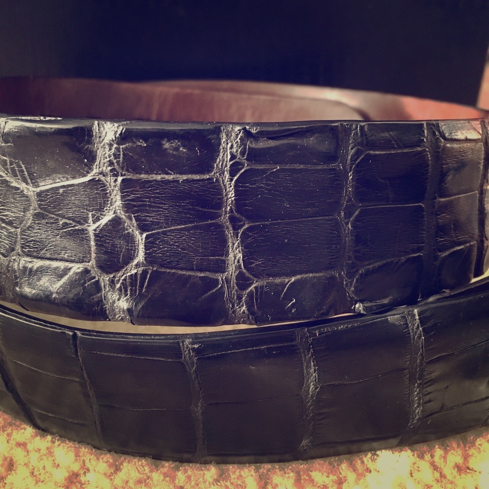 W. Kleinberg Hornback American Alligator Tail Belt